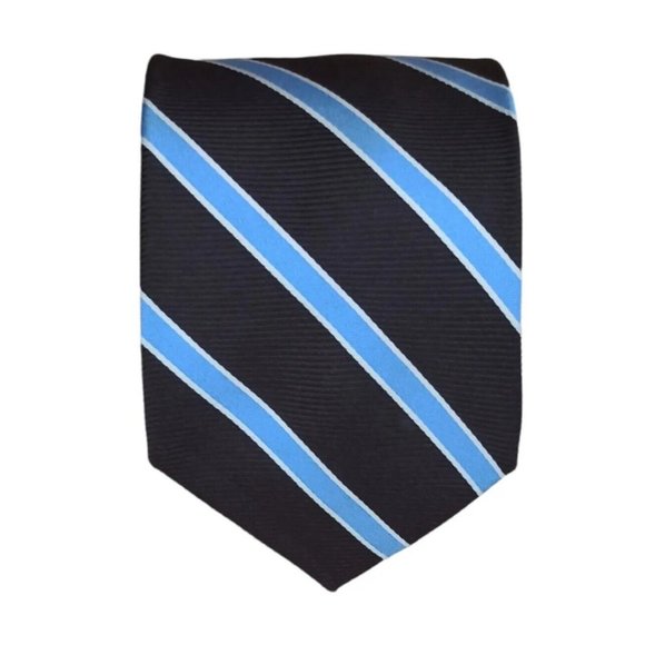 BROOKS BROTHERS MAKERS Brown Striped Silk Tie USA 61"/ 3.7" EC - Picture 1 of 6